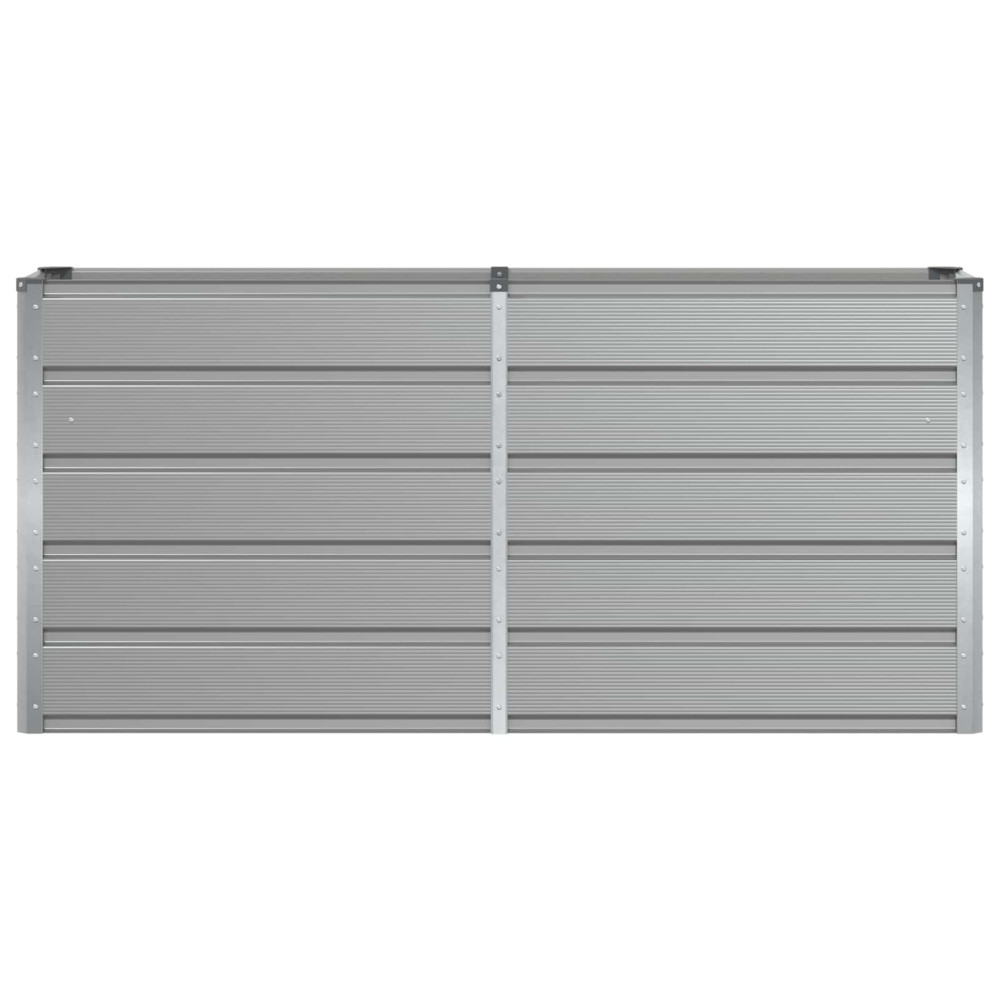 Produktbild för Planteringskärl Ljusgrå 160 x 40 x 75 cm Stål