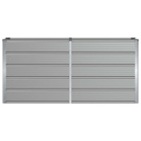 Produktbild för Planteringskärl Ljusgrå 160 x 40 x 75 cm Stål