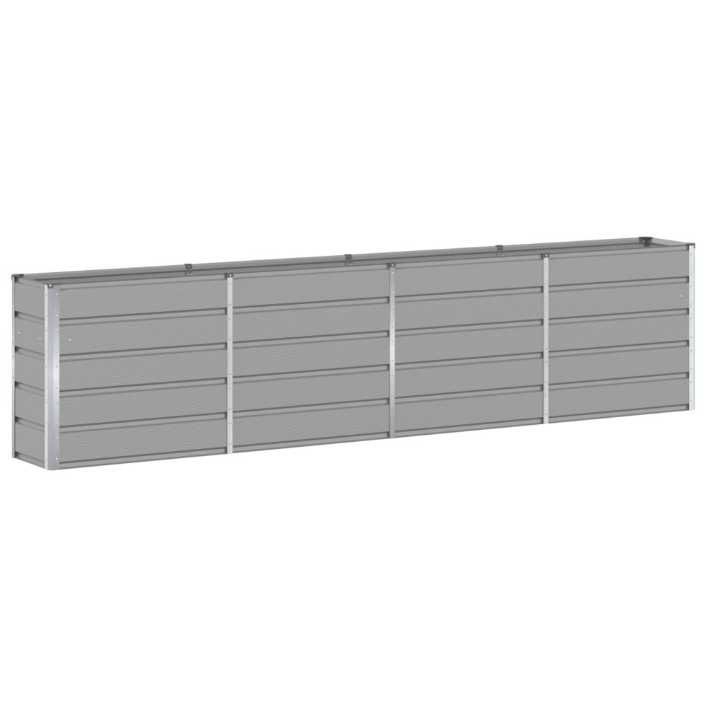 Produktbild för Planteringskärl Ljusgrå 320 x 40 x 75 cm Stål