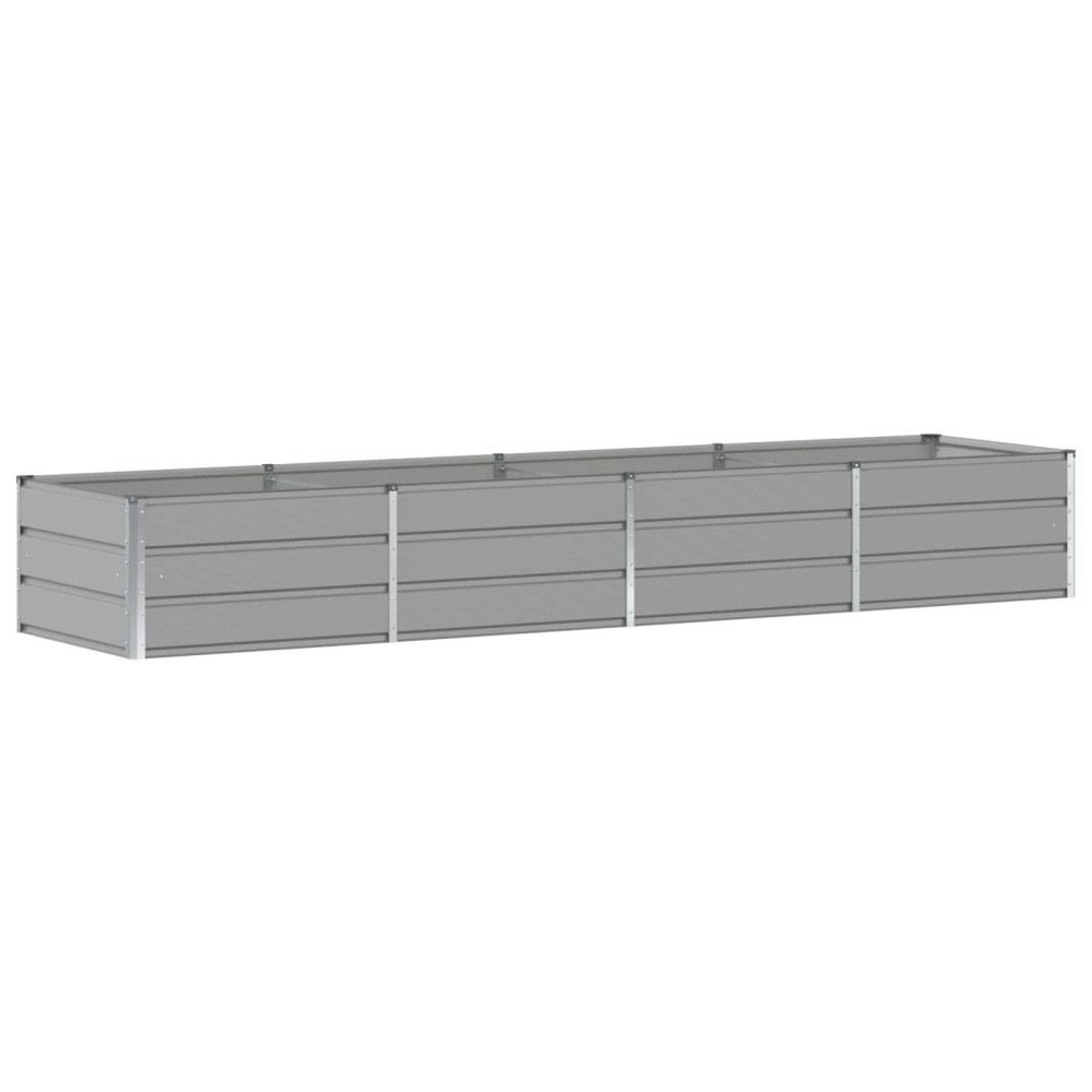 Produktbild för Planteringskärl Ljusgrå 320 x 80 x 45 cm Stål
