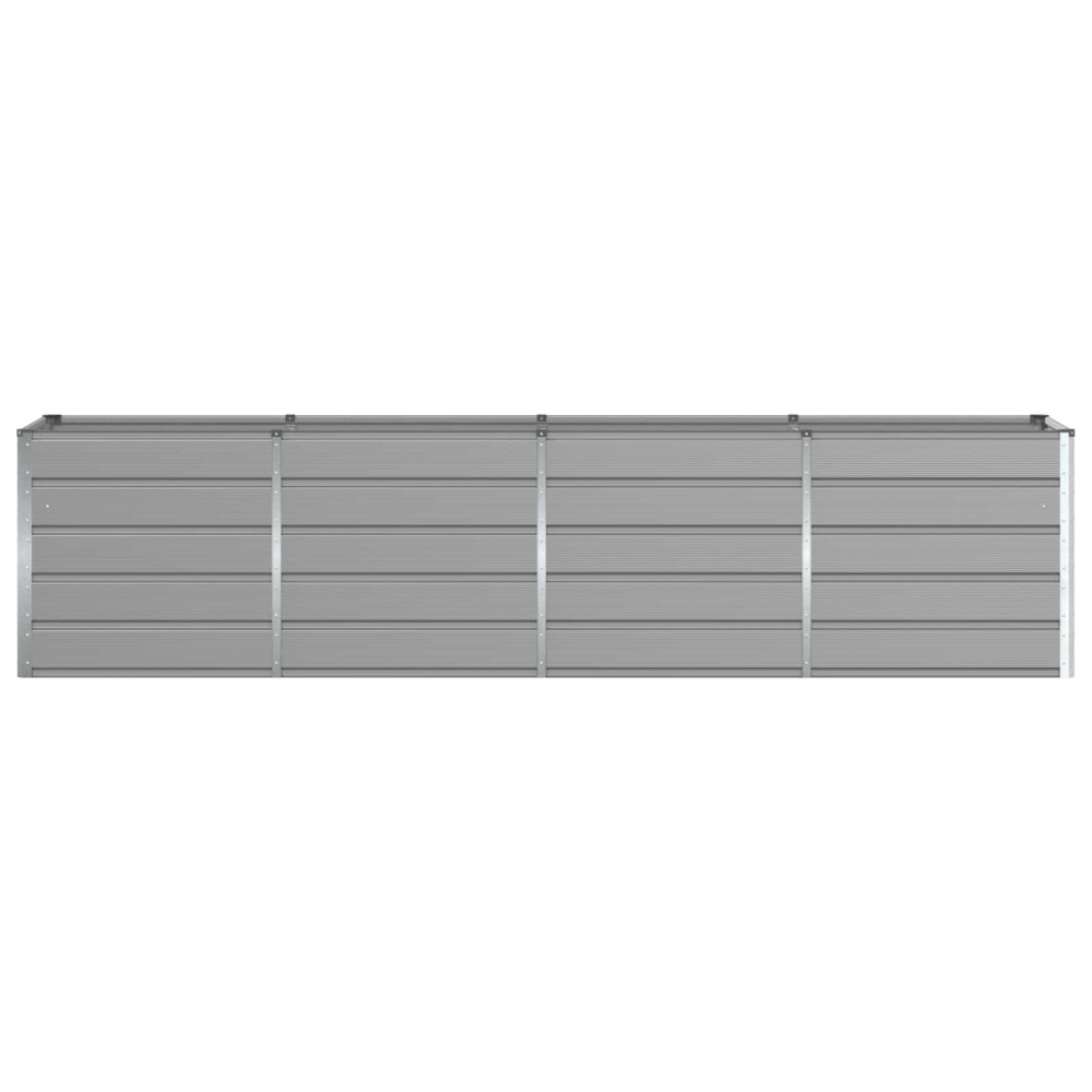 Produktbild för Planteringskärl Ljusgrå 320 x 80 x 75 cm Stål
