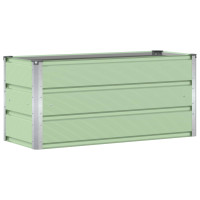 Produktbild för Planteringskärl Grön 100 x 40 x 45 cm Stål