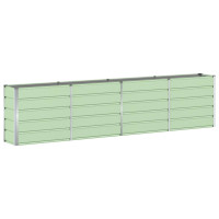 Produktbild för Planteringskärl Grön 320 x 40 x 75 cm Stål