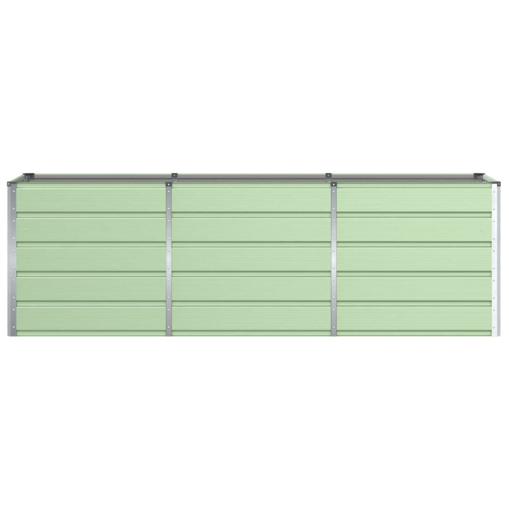 Produktbild för Planteringskärl Grön 240 x 80 x 75 cm Stål