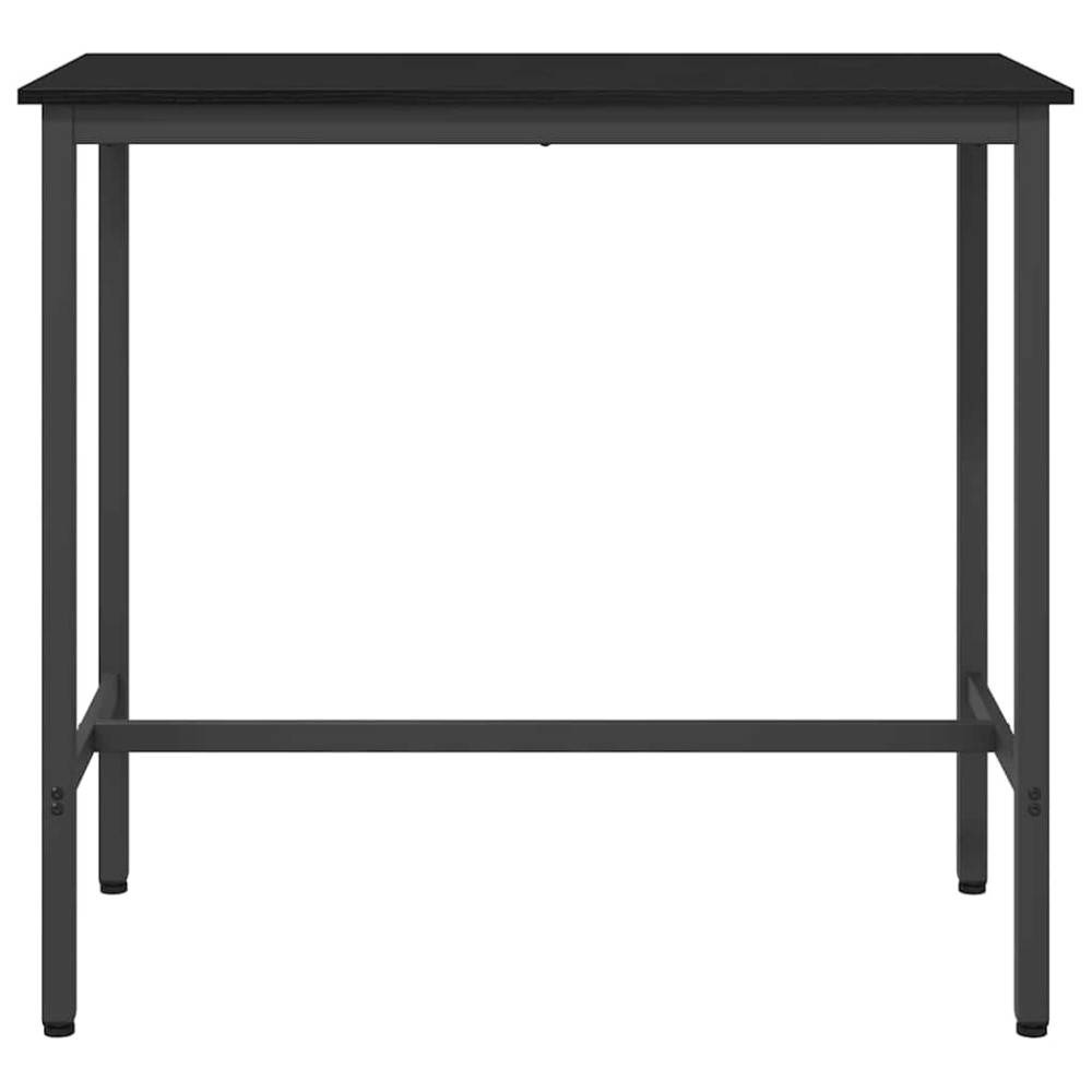 Produktbild för bord Svart Ek 100 x 50 x 90,5 cm Konstruerat trä och stål