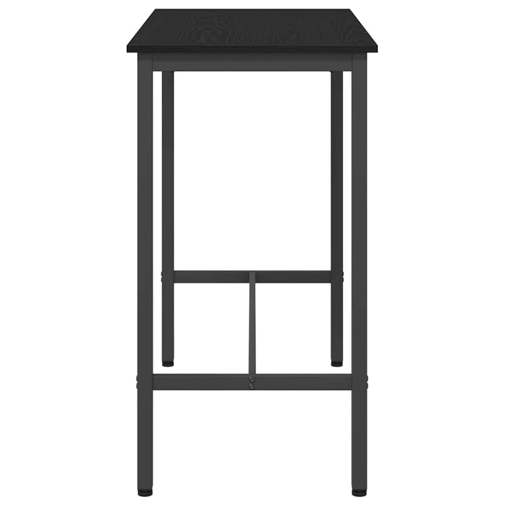 Produktbild för bord Svart Ek 100 x 50 x 90,5 cm Konstruerat trä och stål