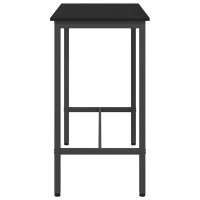 Produktbild för bord Svart Ek 100 x 50 x 90,5 cm Konstruerat trä och stål
