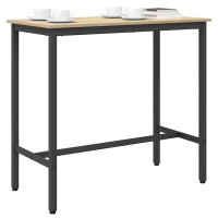 Produktbild för bord Sonoma-ek 100 x 50 x 90,5 cm Konstruerat trä och stål
