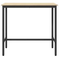 Produktbild för bord Sonoma-ek 100 x 50 x 90,5 cm Konstruerat trä och stål