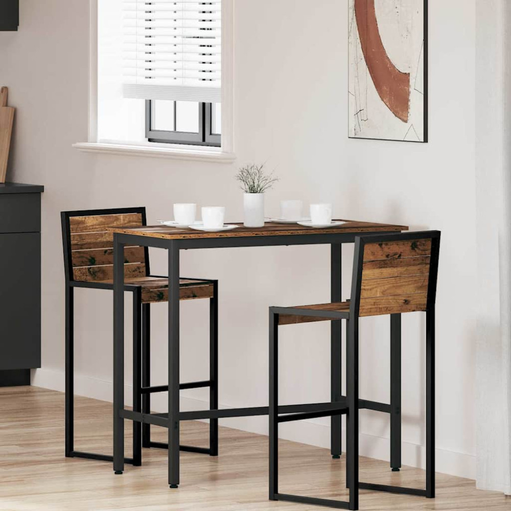 Produktbild för bord Gammalt trä 100 x 50 x 90,5 cm Konstruerat trä och stål
