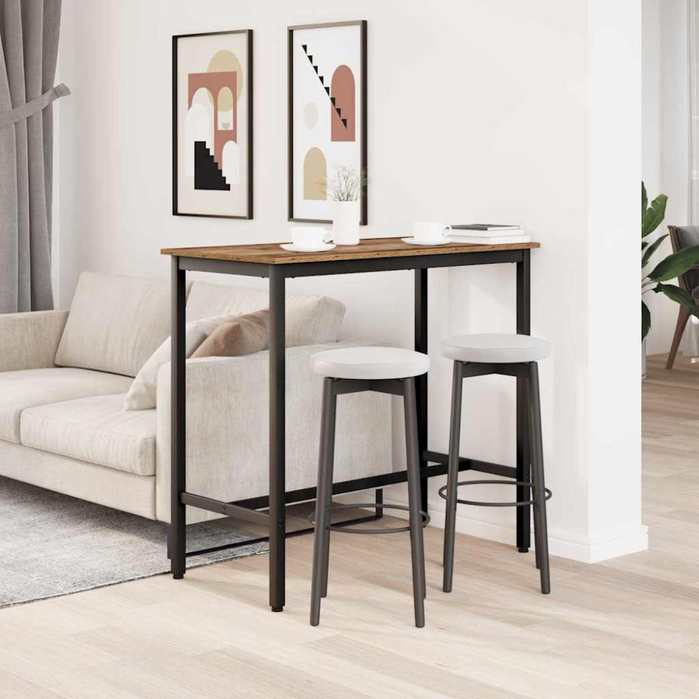 Produktbild för bord Gammalt trä 100 x 50 x 90,5 cm Konstruerat trä och stål