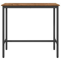 Produktbild för bord Gammalt trä 100 x 50 x 90,5 cm Konstruerat trä och stål