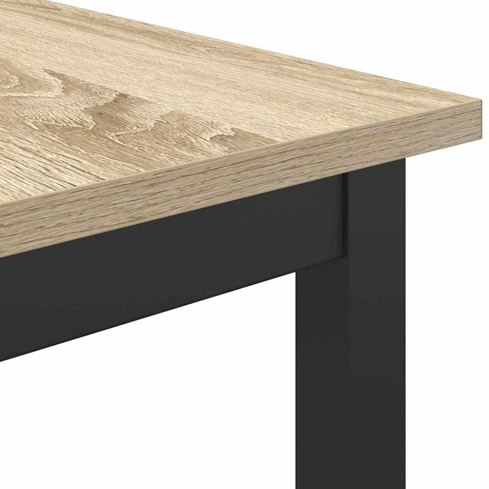 Produktbild för bord Sonoma-ek 100 x 40 x 100,5 cm Konstruerat trä och stål