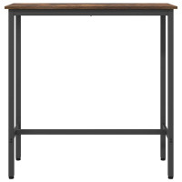 Produktbild för bord Rökt ek 100 x 40 x 100,5 cm Konstruerat trä och stål