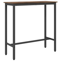 Produktbild för bord Rökt ek 100 x 40 x 100,5 cm Konstruerat trä och stål
