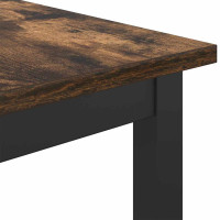 Produktbild för bord Rökt ek 100 x 40 x 100,5 cm Konstruerat trä och stål
