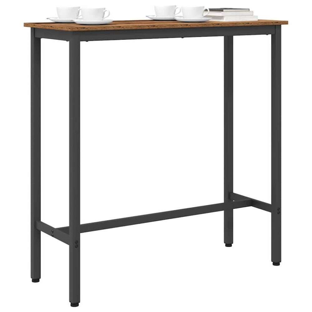 Produktbild för bord Gammalt trä 100 x 40 x 100,5 cm Konstruerat trä och stål