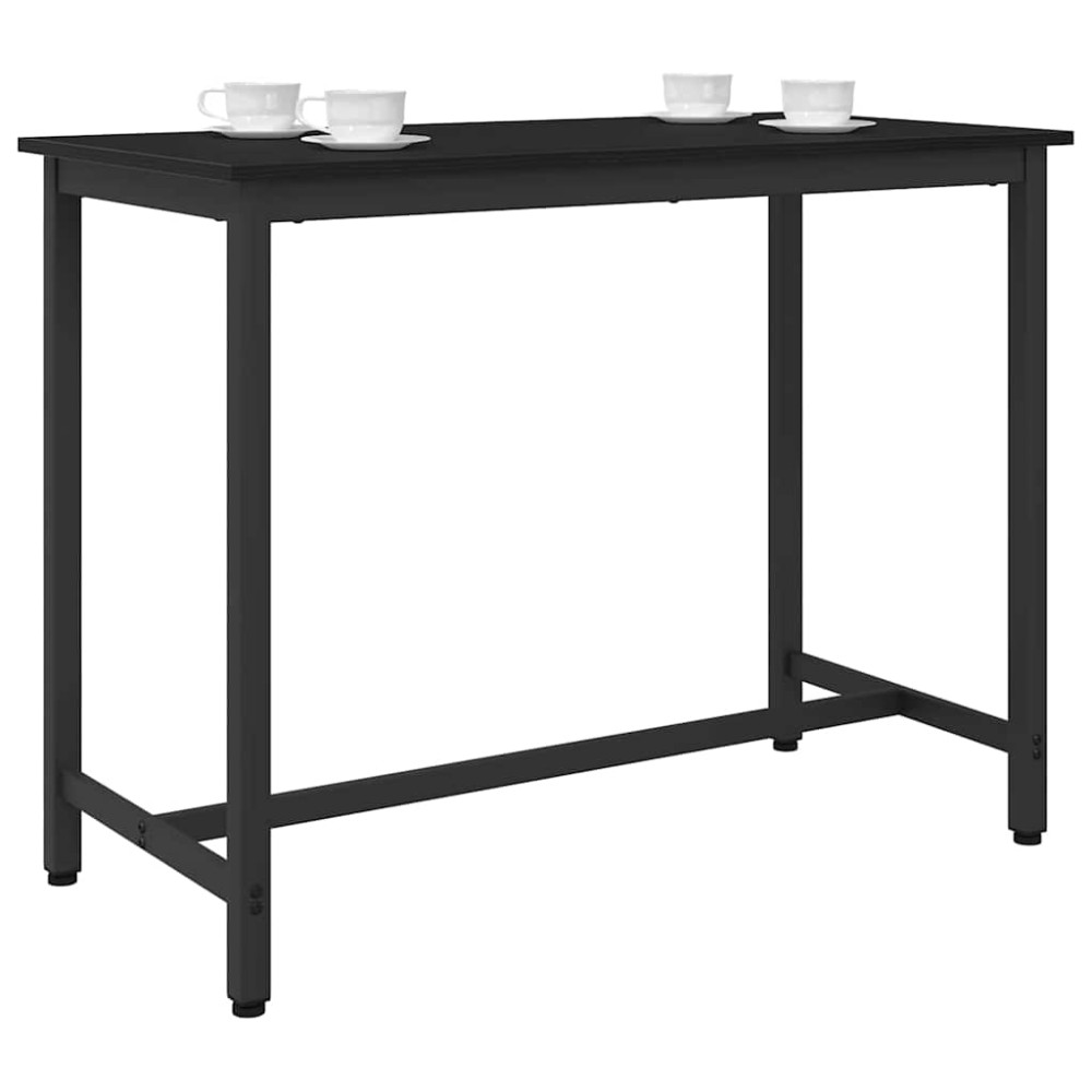 Produktbild för bord Svart Ek 100 x 50 x 76,5 cm Konstruerat trä och stål