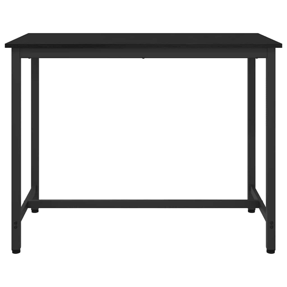 Produktbild för bord Svart Ek 100 x 50 x 76,5 cm Konstruerat trä och stål