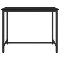 Produktbild för bord Svart Ek 100 x 50 x 76,5 cm Konstruerat trä och stål