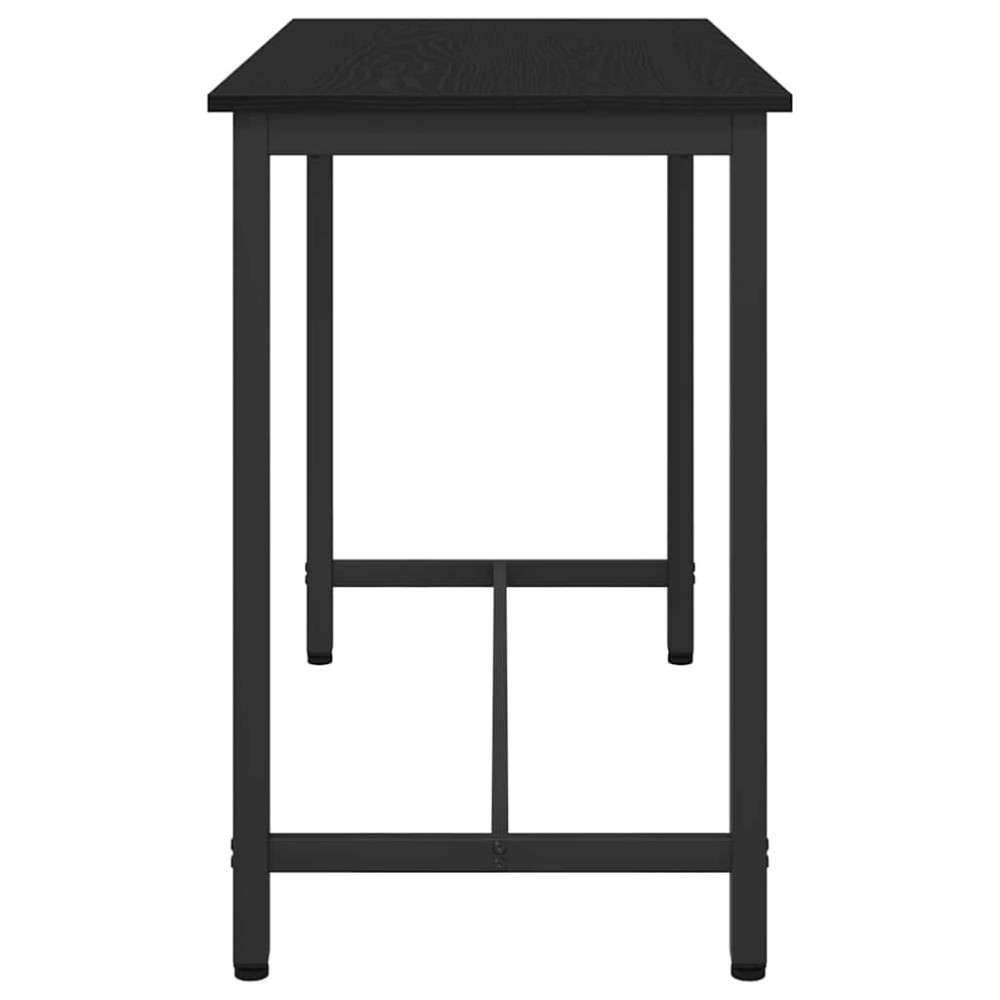 Produktbild för bord Svart Ek 100 x 50 x 76,5 cm Konstruerat trä och stål