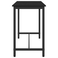 Produktbild för bord Svart Ek 100 x 50 x 76,5 cm Konstruerat trä och stål