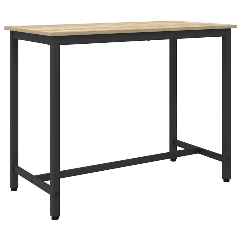 Produktbild för bord Sonoma-ek 100 x 50 x 76,5 cm Konstruerat trä och stål