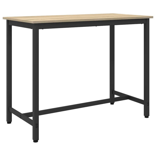 vidaXL bord Sonoma-ek 100 x 50 x 76,5 cm Konstruerat trä och stål