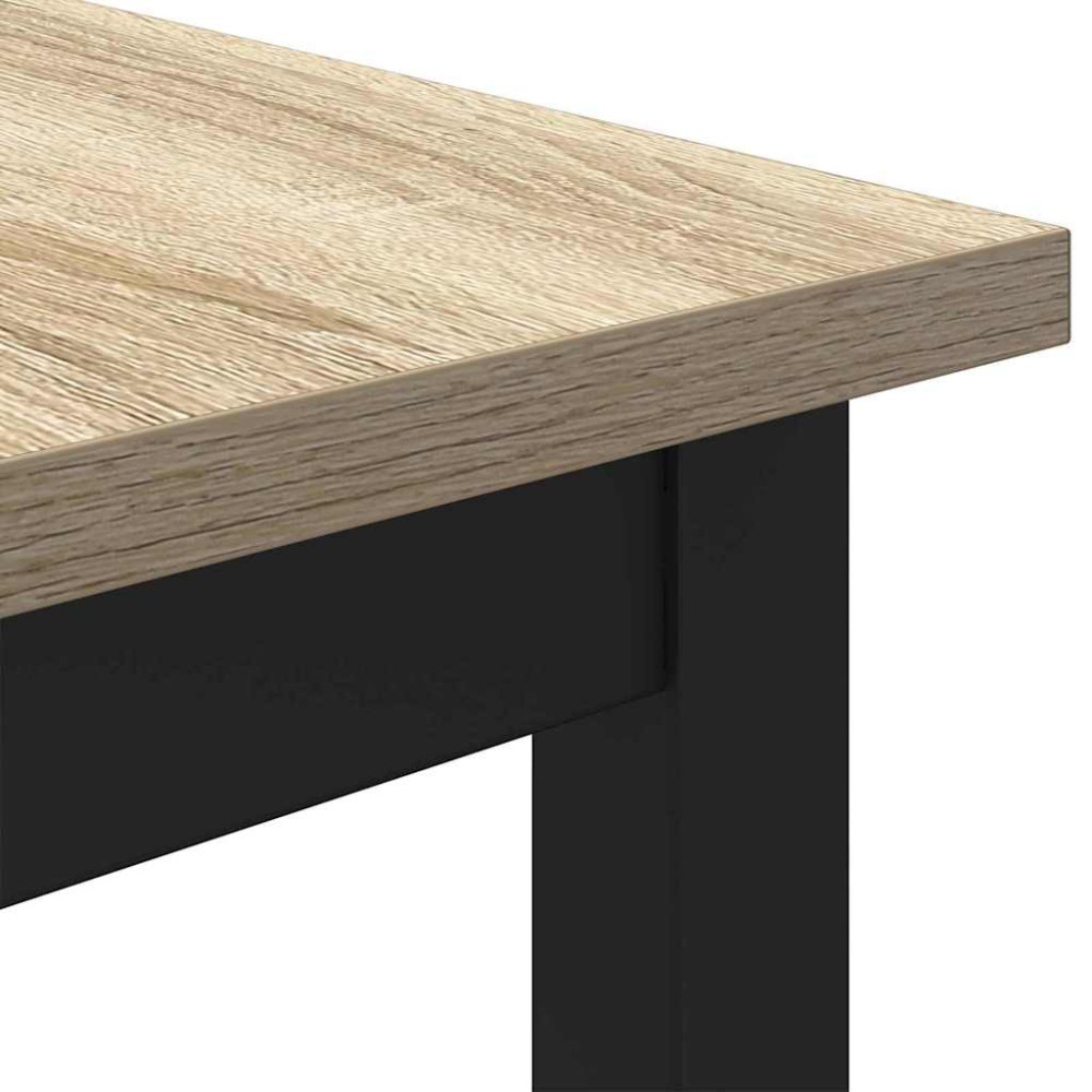 Produktbild för bord Sonoma-ek 100 x 50 x 76,5 cm Konstruerat trä och stål