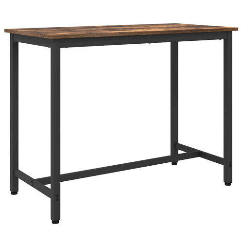 vidaXL bord Rökt ek 100 x 50 x 76,5 cm Konstruerat trä och stål