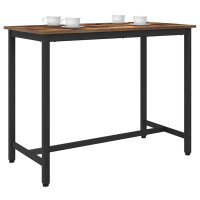 Produktbild för bord Rökt ek 100 x 50 x 76,5 cm Konstruerat trä och stål