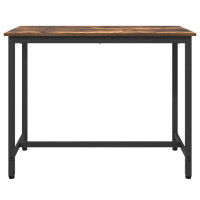 Produktbild för bord Rökt ek 100 x 50 x 76,5 cm Konstruerat trä och stål