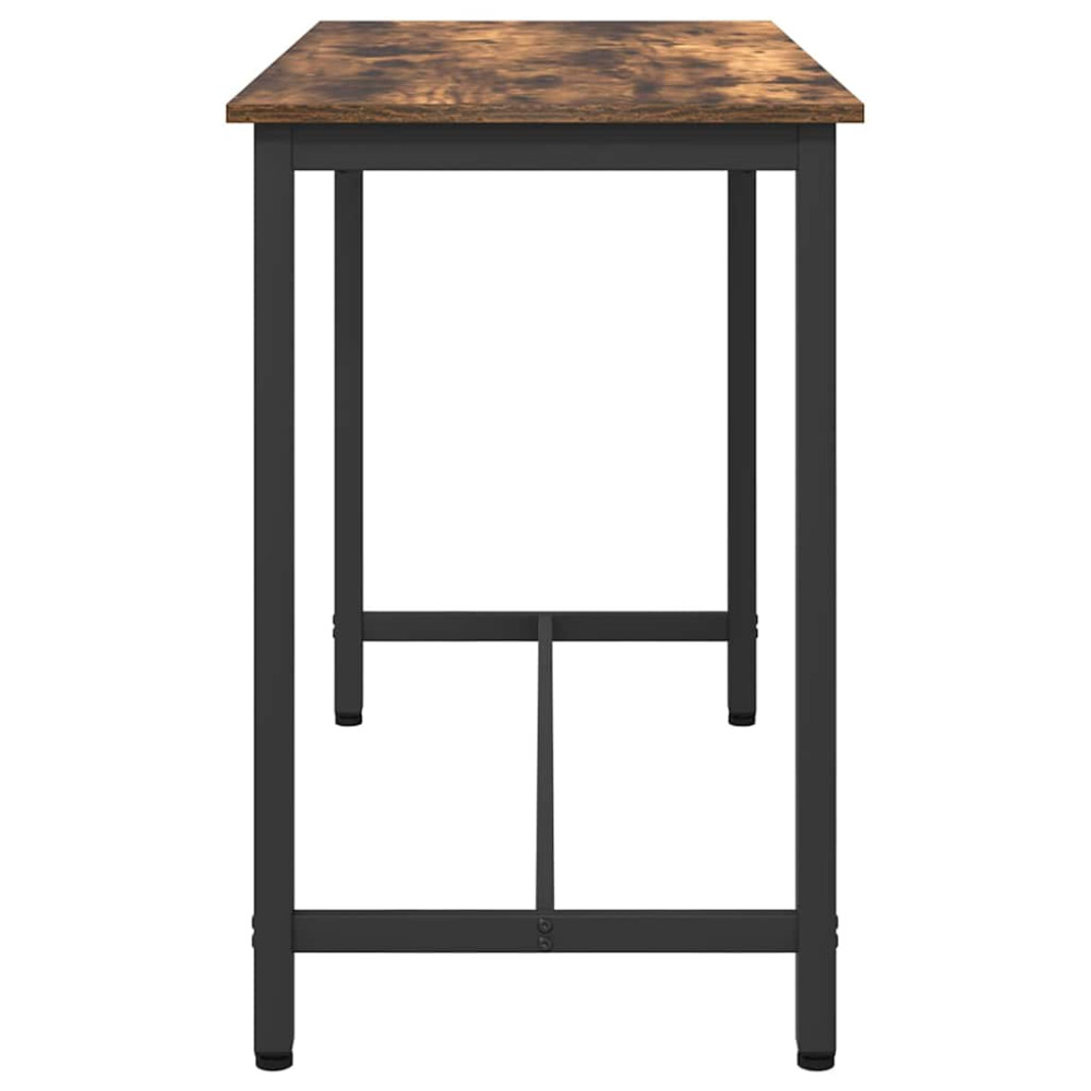 Produktbild för bord Rökt ek 100 x 50 x 76,5 cm Konstruerat trä och stål