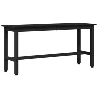Produktbild för Matbänk 2 pcs Svart Ek 100 x 32,5 x 48,5 cm