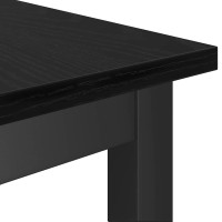 Produktbild för Matbänk 2 pcs Svart Ek 100 x 32,5 x 48,5 cm