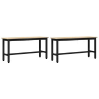 Produktbild för Matbänk 2 pcs Sonoma-ek 100 x 32,5 x 48,5 cm