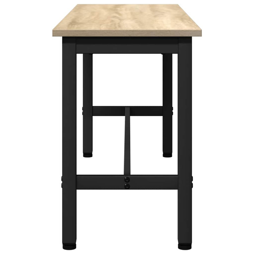 Produktbild för Matbänk 2 pcs Sonoma-ek 100 x 32,5 x 48,5 cm