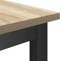Produktbild för Matbänk 2 pcs Sonoma-ek 100 x 32,5 x 48,5 cm