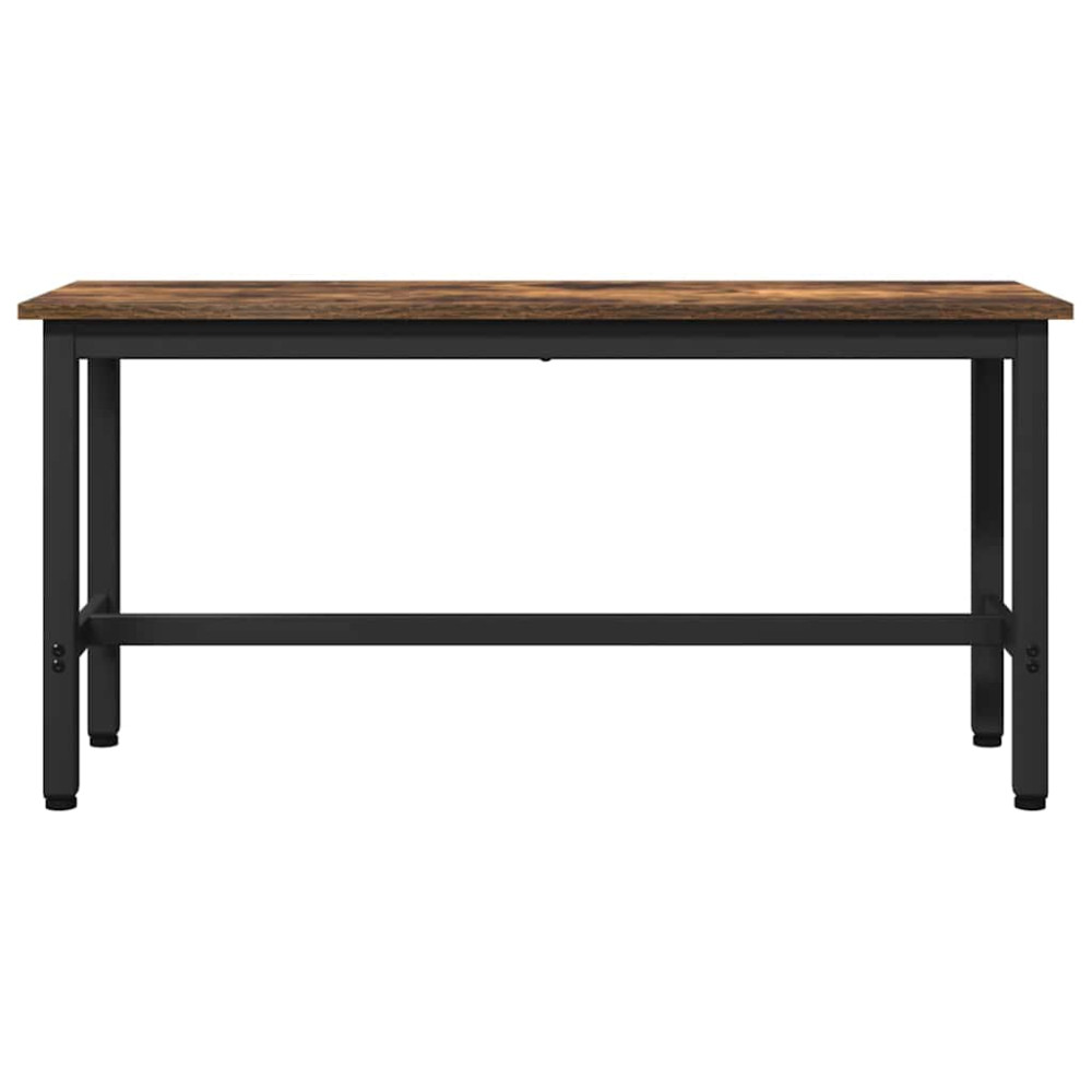 Produktbild för Matbänk 2 pcs Rökt ek 100 x 32,5 x 48,5 cm