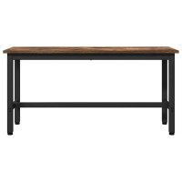 Produktbild för Matbänk 2 pcs Rökt ek 100 x 32,5 x 48,5 cm