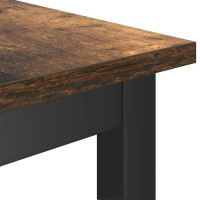 Produktbild för Matbänk 2 pcs Rökt ek 100 x 32,5 x 48,5 cm