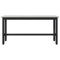 Produktbild för Matbänk 2 pcs Grå Sonoma 100 x 32,5 x 48,5 cm