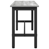 Produktbild för Matbänk 2 pcs Grå Sonoma 100 x 32,5 x 48,5 cm