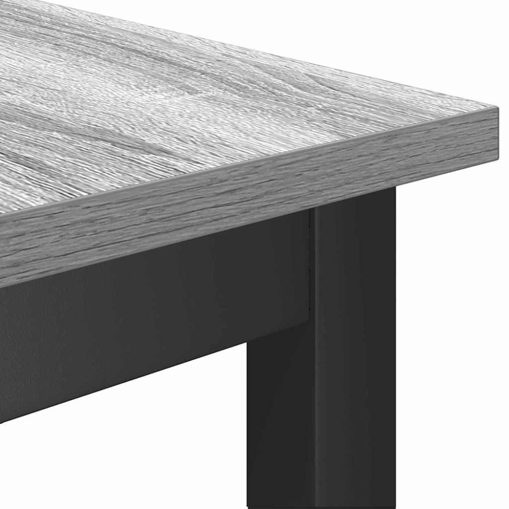 Produktbild för Matbänk 2 pcs Grå Sonoma 100 x 32,5 x 48,5 cm