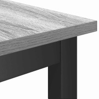 Produktbild för Matbänk 2 pcs Grå Sonoma 100 x 32,5 x 48,5 cm