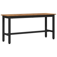 Produktbild för Matbänk 2 pcs Gammalt trä 100 x 32,5 x 48,5 cm