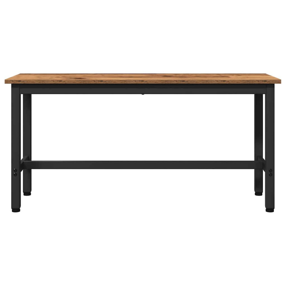 Produktbild för Matbänk 2 pcs Gammalt trä 100 x 32,5 x 48,5 cm