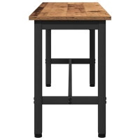 Produktbild för Matbänk 2 pcs Gammalt trä 100 x 32,5 x 48,5 cm
