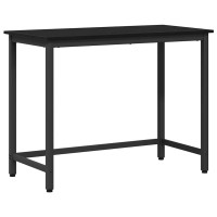 Produktbild för bord Svart Ek 80 x 50 x 76,5 cm Konstruerat trä och stål