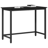 Produktbild för bord Svart Ek 80 x 50 x 76,5 cm Konstruerat trä och stål